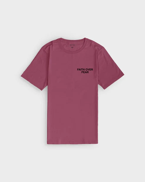 Santo Studio * Tempo Faith Over Fear Ultra Tee Ryan Sheckler Edition - Rose